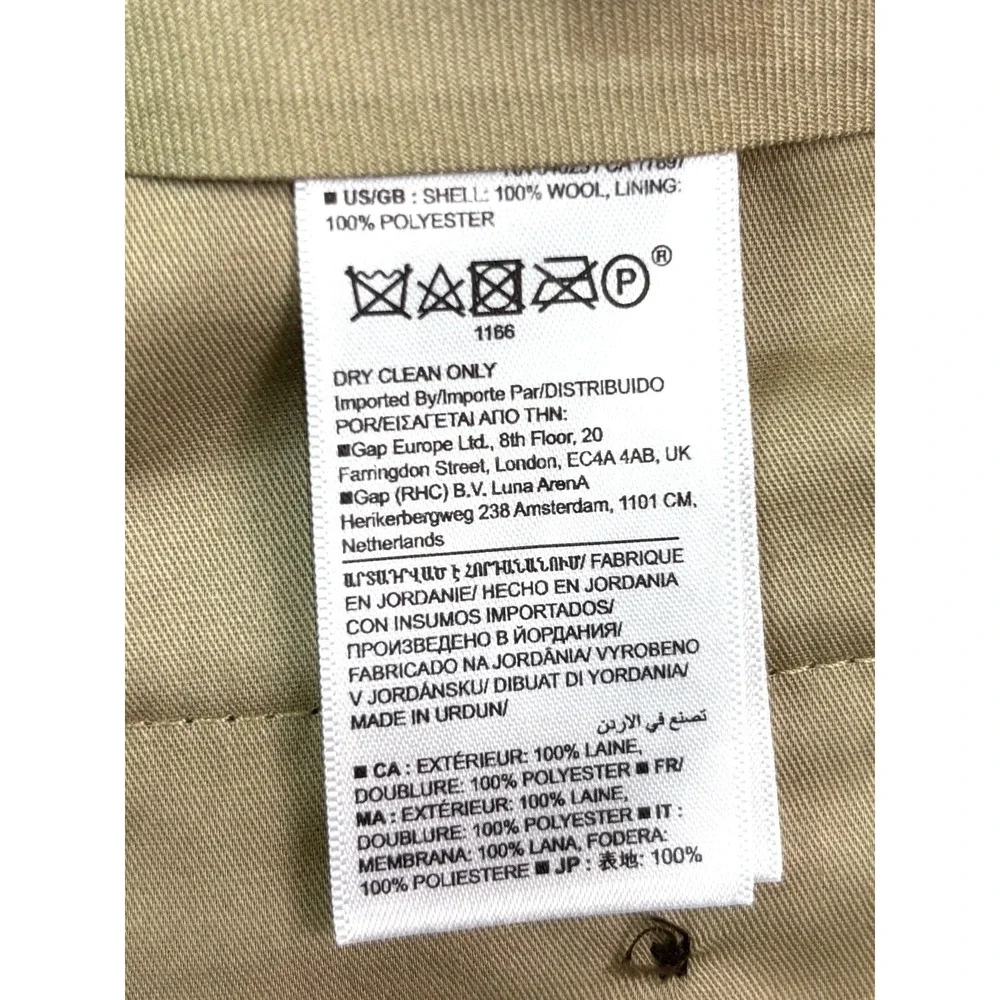Banana Republic‎ 38x34 Blue Plaid Vitale Barberis Canonico Flannel Wool Pants
